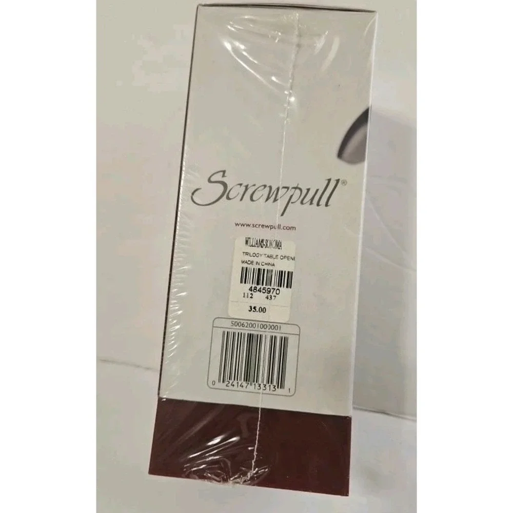 Screwpull GS-200 Table Wine Opener Corkscrew w/ Stand Silver Dark Brown NOS Seal